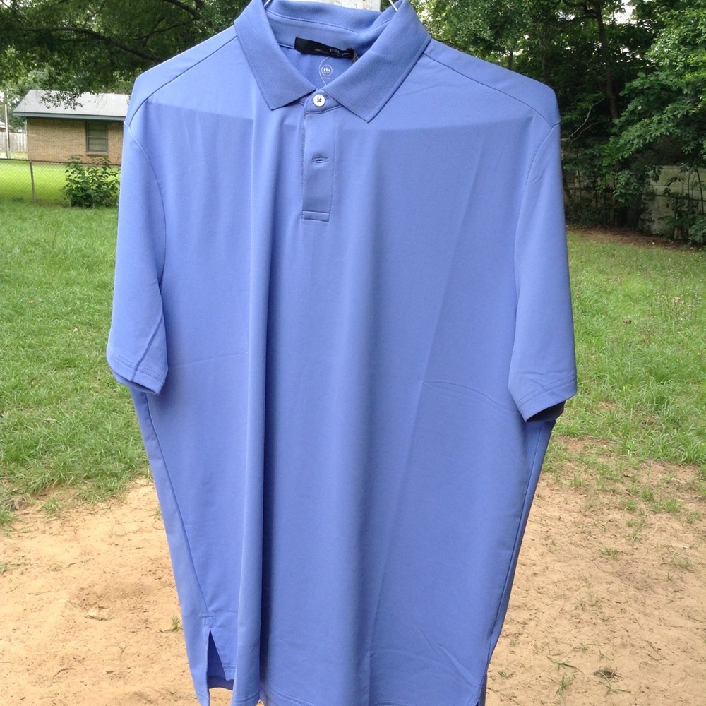 Blue Ralph Lauren RLX golf polo
